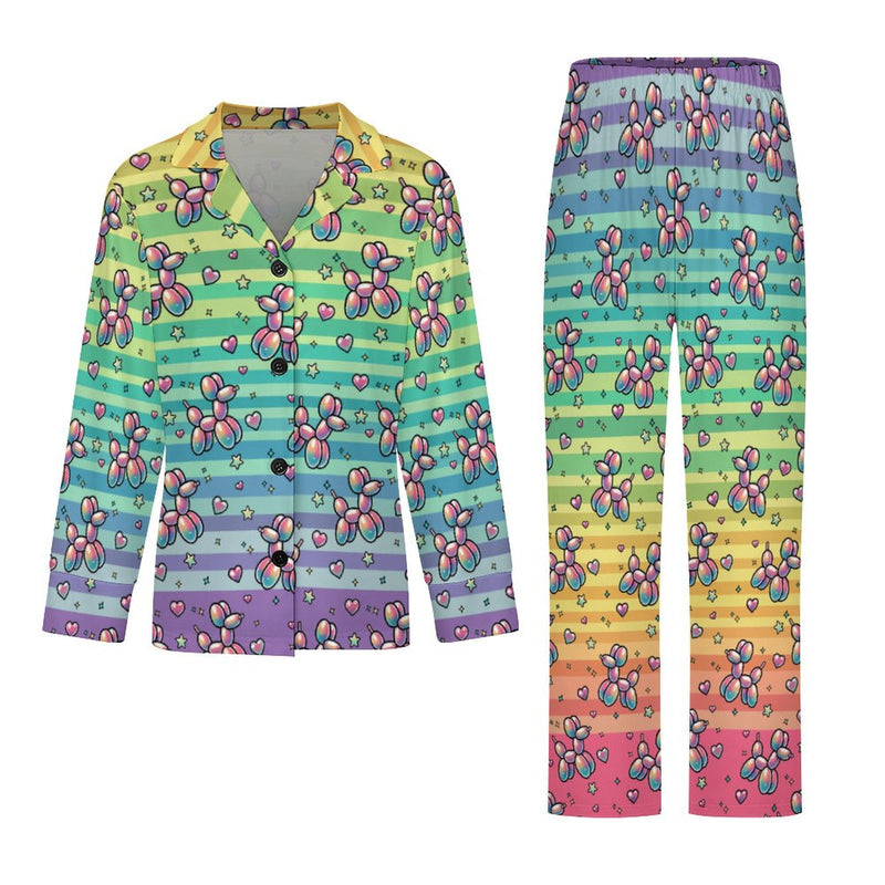 Retro Rainbow Women's Pajama Set