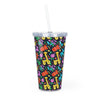 BFCM Plastic Tumbler with Straw