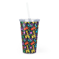 BFCM Plastic Tumbler with Straw