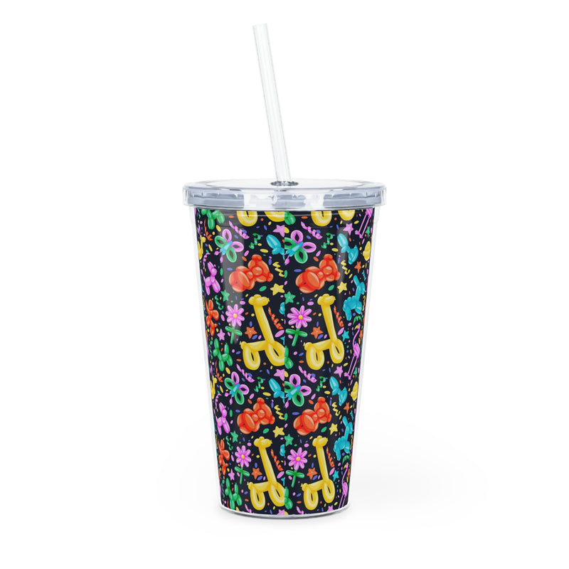 BFCM Plastic Tumbler with Straw