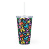 BFCM Plastic Tumbler with Straw