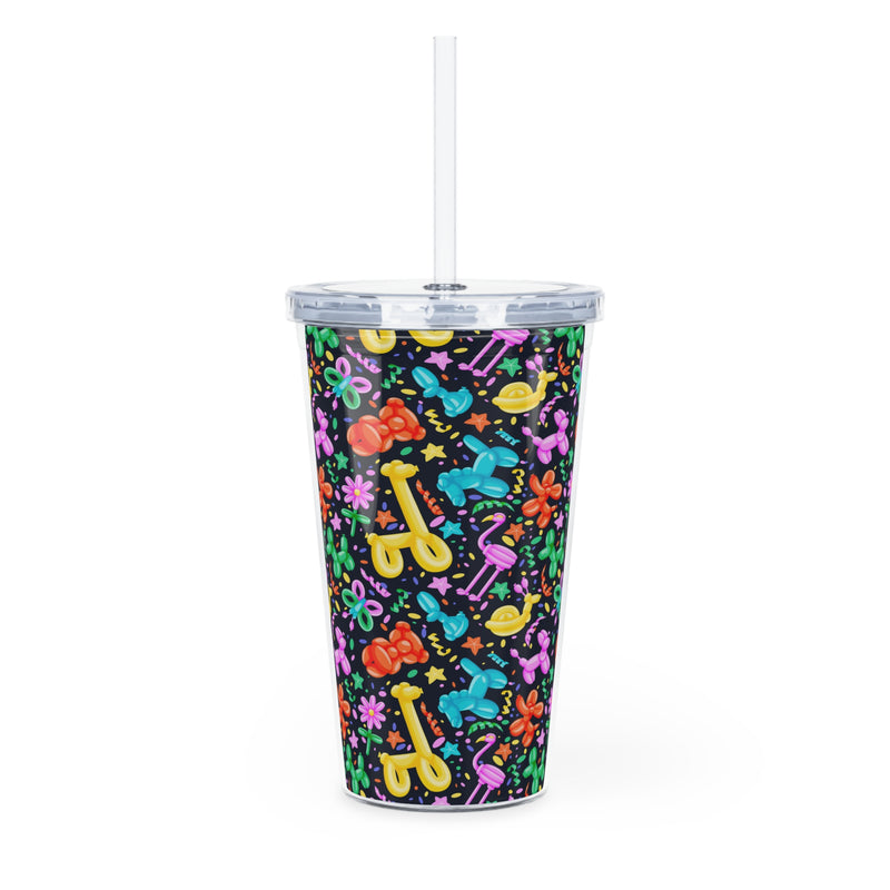 BFCM Plastic Tumbler with Straw