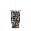 BFCM Plastic Tumbler with Straw