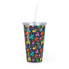 BFCM Plastic Tumbler with Straw