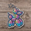Rainbow Balloon Dog Acrylic Keychain