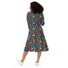 Balloon Fiesta Long Sleeve Midi Dress