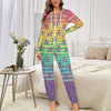 Retro Rainbow Hooded Pajama Onesie