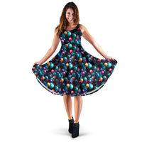 Women's Balloon Print Dress