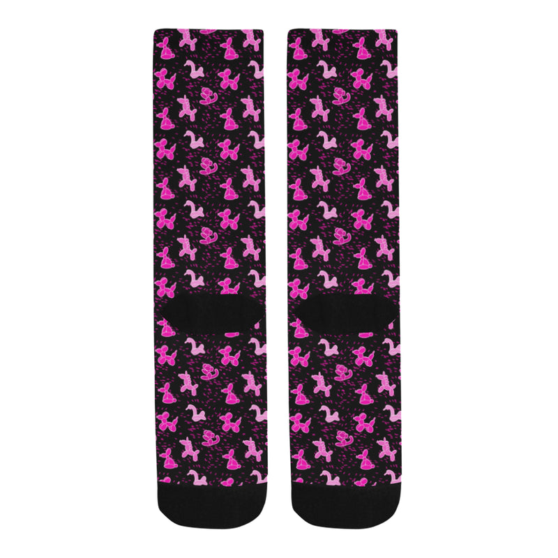 Pink Balloon Animals Socks