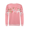 Pink Reindeer Balloon Dog Sweatshirt