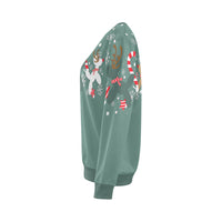 Green Reindeer Balloon Dogs Sweatshirt