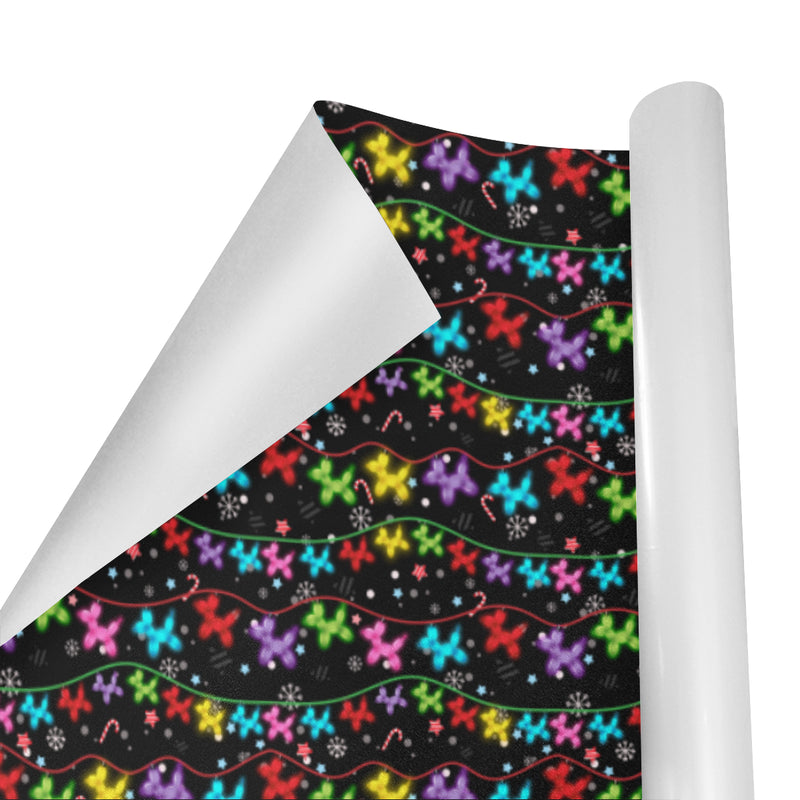 Balloon Dog Lights Gift Wrapping Paper 58"x 23" (1 Roll)