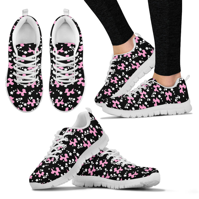 Pink Dogs & Stars Women's Sneakers