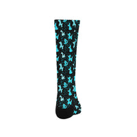 Blue Balloon Animals Socks