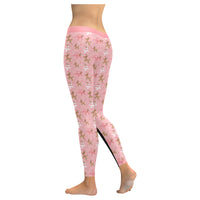Pink Reindeer Balloon Dog Leggings