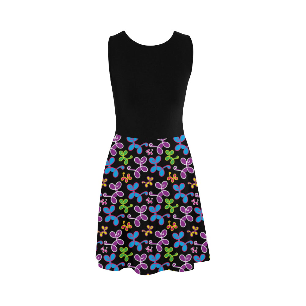 Swirly Pups Sleeveless Sundress