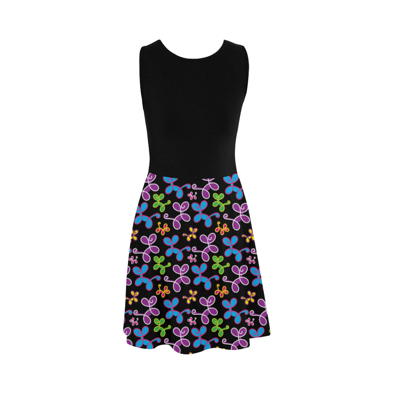 Swirly Pups Sleeveless Sundress