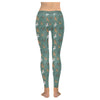Green Reindeer Balloon Dog Leggings