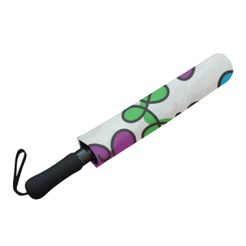 Swirly Pups Auto Fold Umbrella