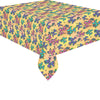 Graffiti Dogs Yellow Cotton Linen Tablecloth 52"x 70"