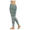 Green Reindeer Balloon Dog Leggings