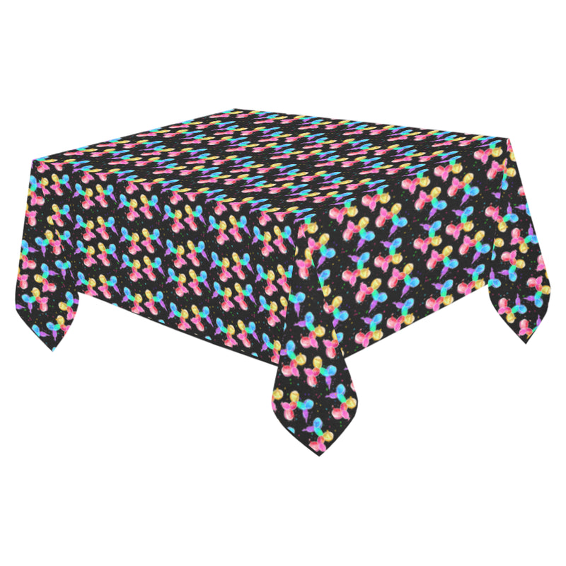 Rainbow Dogs Cotton Linen Tablecloth 52"x 70"