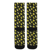 Yellow Balloon Animals Socks