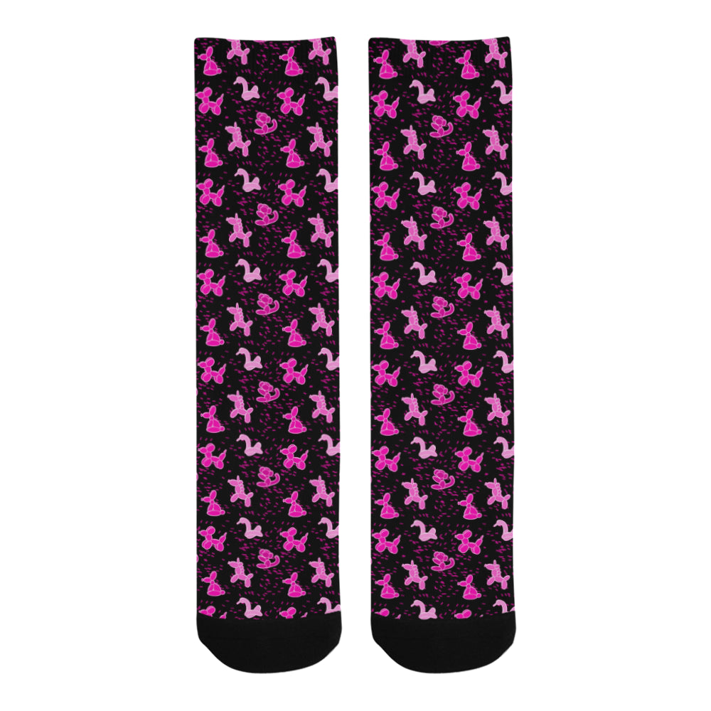 Pink Balloon Animals Socks