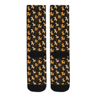 Orange Balloon Animals Socks