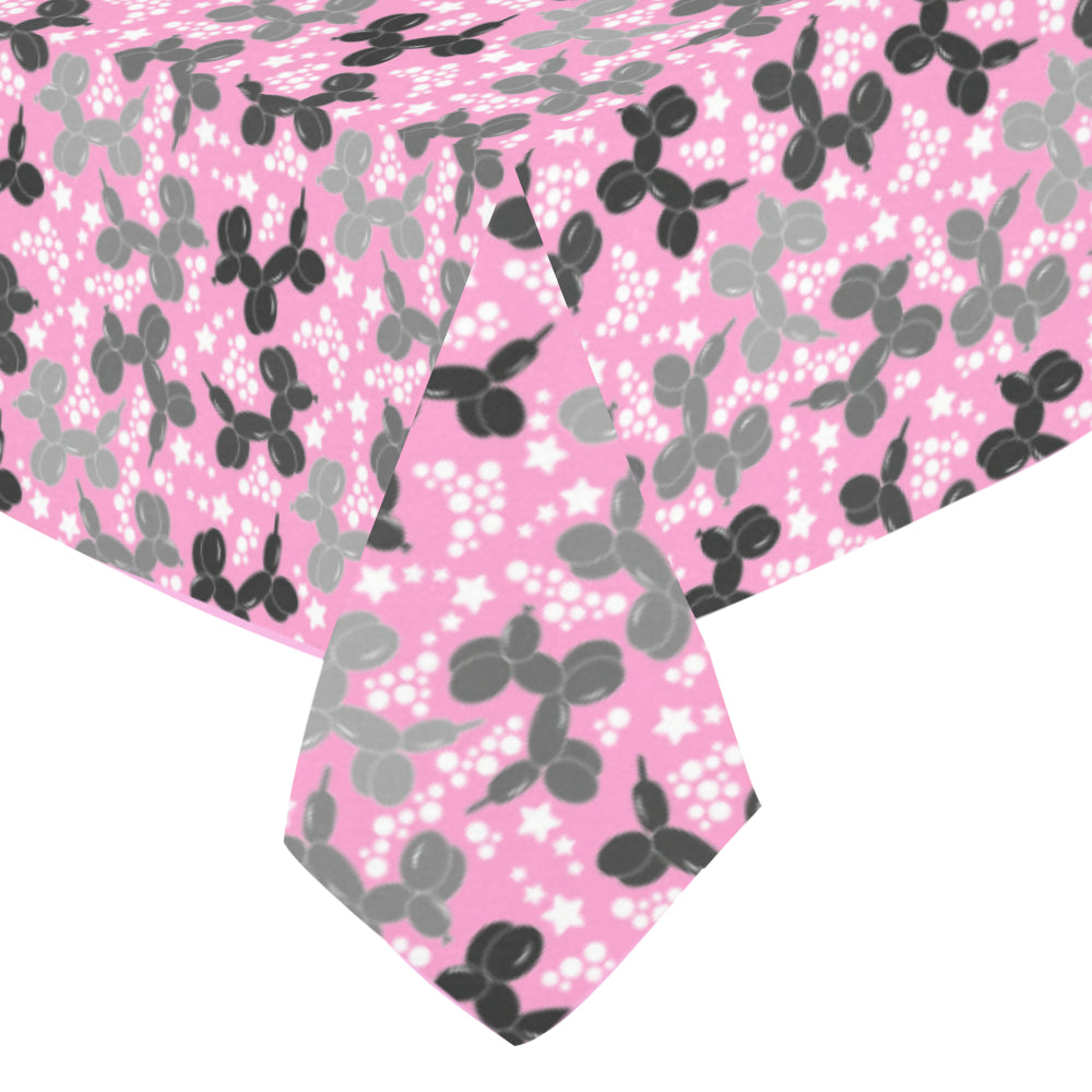 Retro Dogs Cotton Linen Tablecloth 52"x 70"