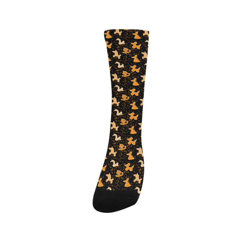 Orange Balloon Animals Socks