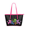 Swirly Pups Purse - black