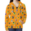 Halloween Rounds Full Zip Hoodie for Women