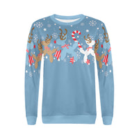 Blue Reindeer Balloon Dogs Sweatshirt