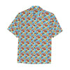 Comic Dogs Hawaiian Shirt with Chest Pocket