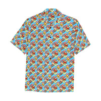 Comic Dogs Hawaiian Shirt with Chest Pocket