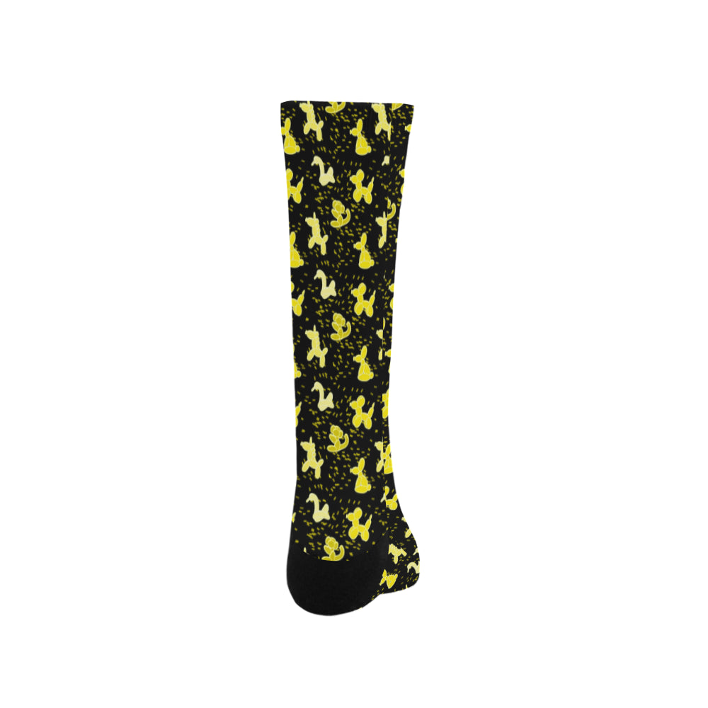 Yellow Balloon Animals Socks