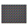Classic on Black Cotton Linen Tablecloth 52"x 70"
