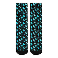 Blue Balloon Animals Socks