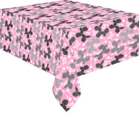 Retro Dogs Cotton Linen Tablecloth 52"x 70"