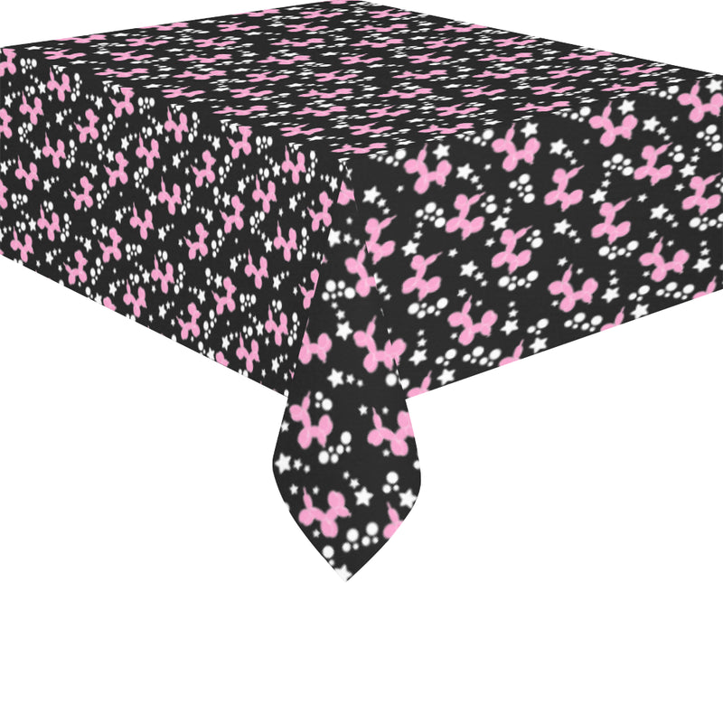 Dogs & Stars Cotton Linen Tablecloth 52"x 70"