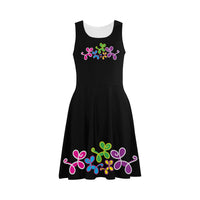 Swirly Pups Sleeveless Sundress