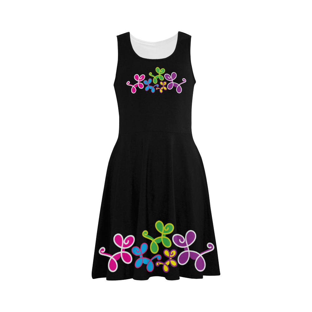 Swirly Pups Sleeveless Sundress