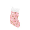 Pink Reindeer Christmas Stocking