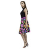 Swirly Pups Pleated Midi Skirt