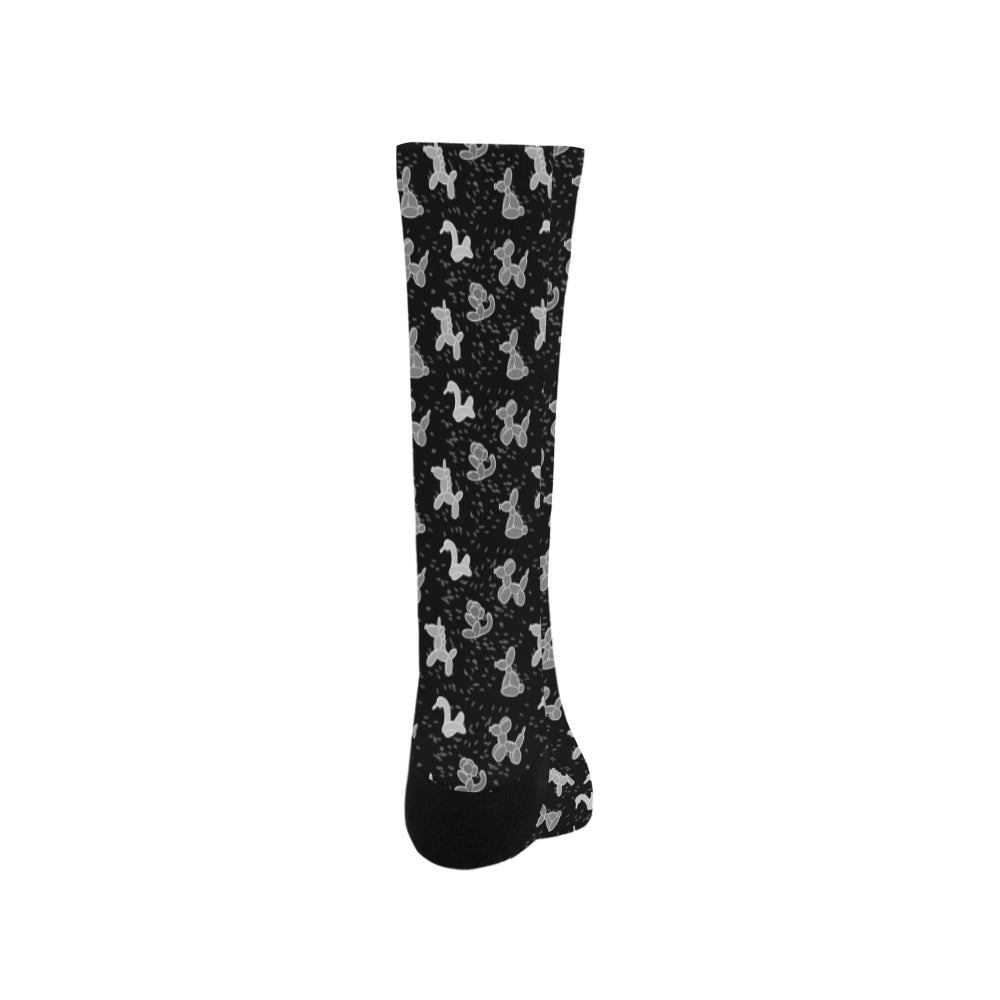 Grayscale Balloon Animals Socks
