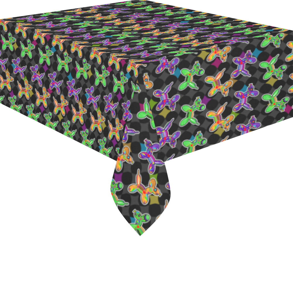 Sugar Dogs Cotton Linen Tablecloth 52"x 70"