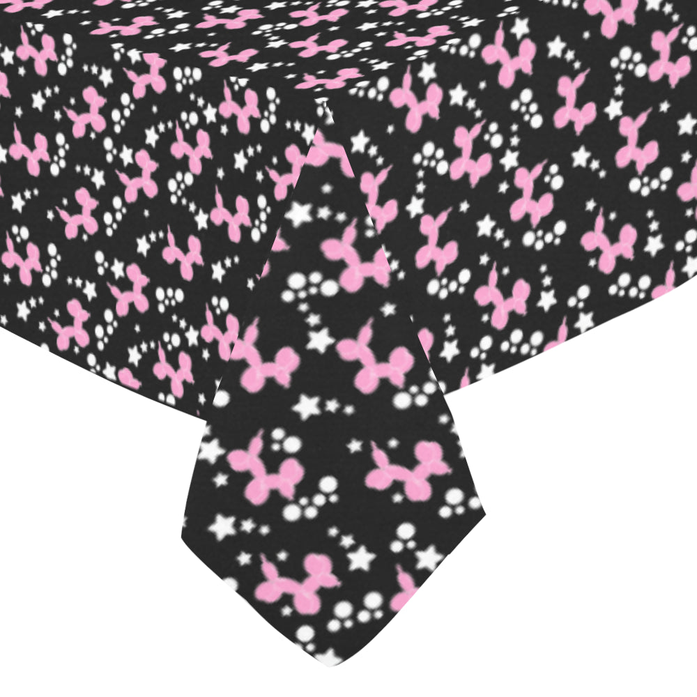 Dogs & Stars Cotton Linen Tablecloth 52"x 70"