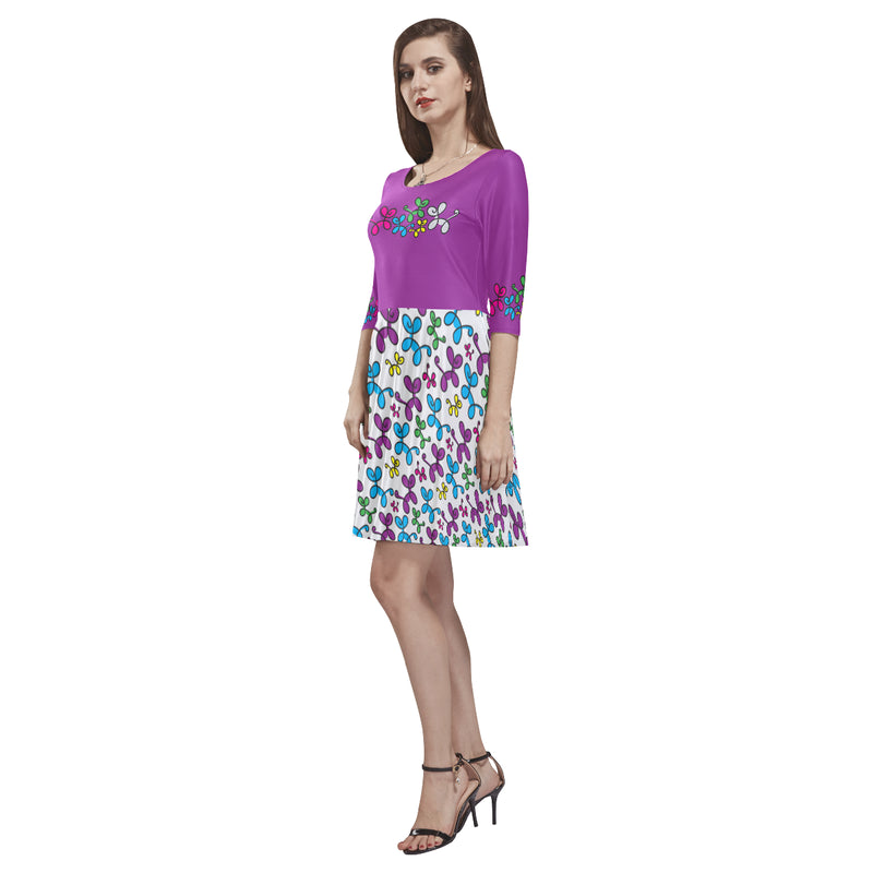Swirly Pups Skater Dress