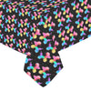 Rainbow Dogs Cotton Linen Tablecloth 52"x 70"
